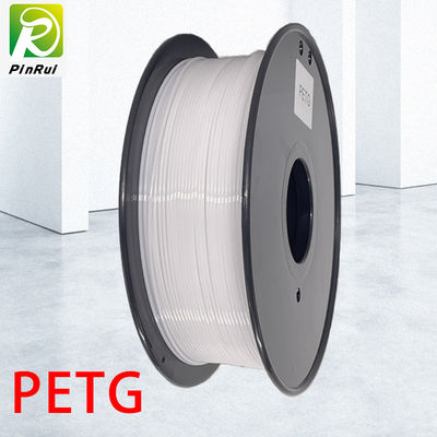 White PETG Filament with ±0.03mm Tolerance and Temperature Resistance for 3D Printing