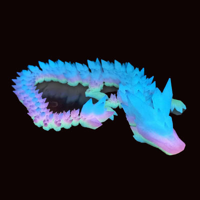 PINRUI Glow Rainbow PLA 1kg 1.75 मिमी इंद्रधनुष सफेद 3 डी प्रिंटर 3 डी प्रिंटर के लिए गहरे प्लास्टिक में रंग परिवर्तन फिलामेंट